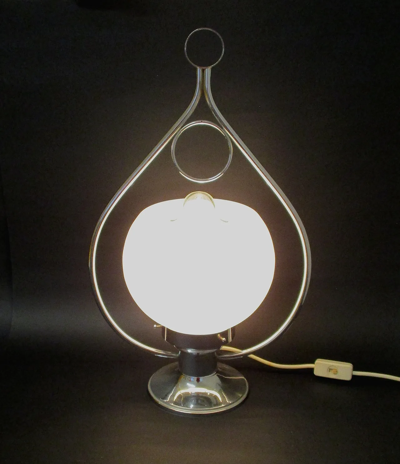 Lampada Design Carlo Nason metallo vetro murano anni 60 4