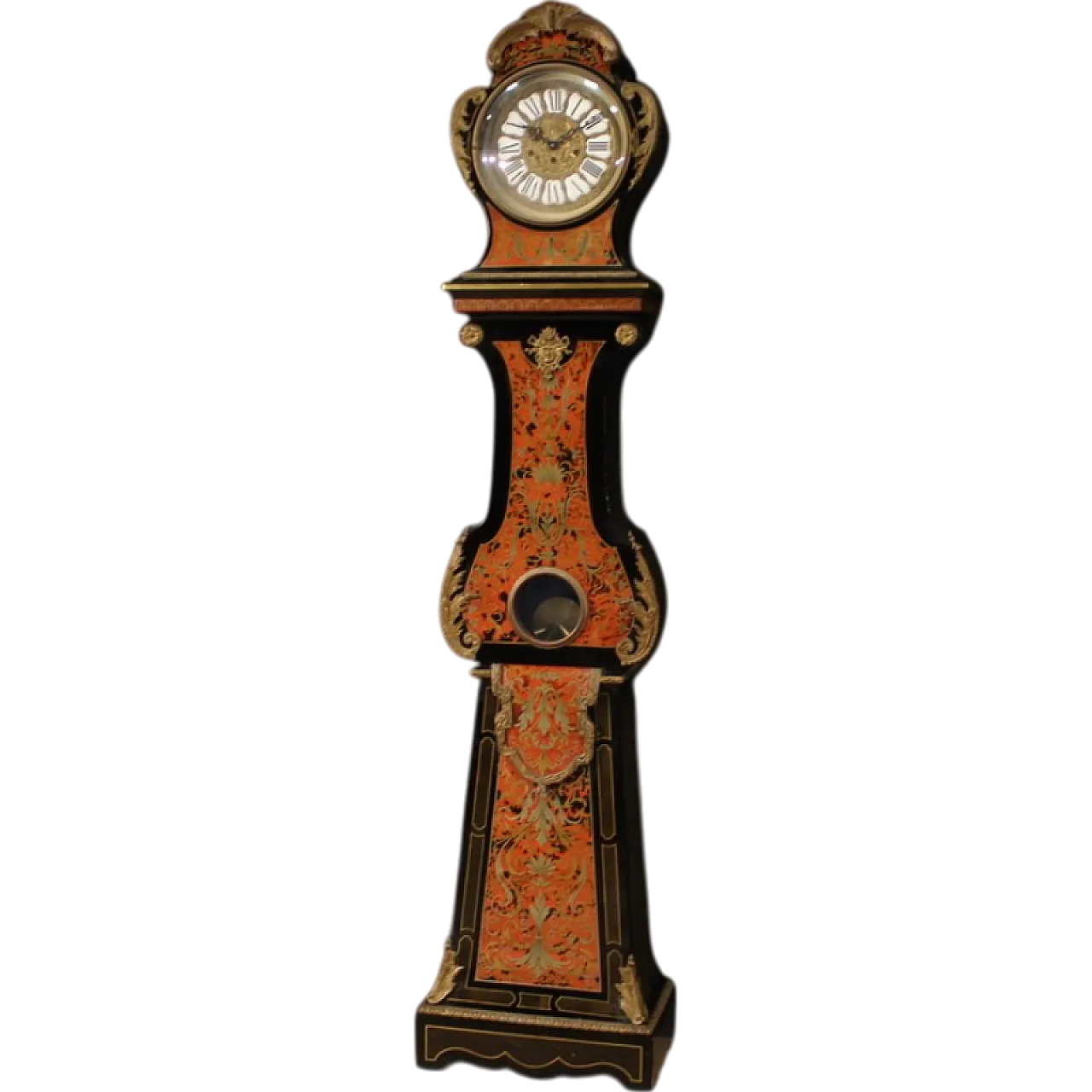 Boulle Louis XV style Italian pendulum clock, 20th century 13