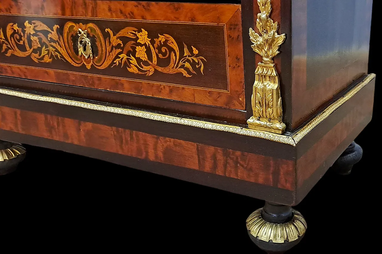 Napoleon III inlaid wood French secretaire, 19th century 6