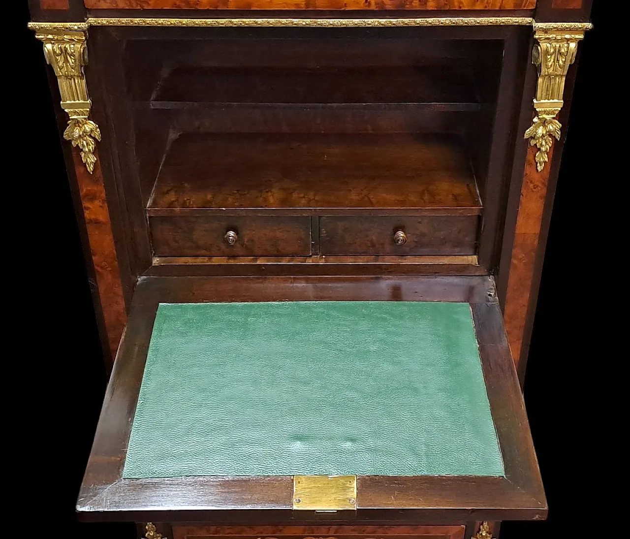 Napoleon III inlaid wood French secretaire, 19th century 10