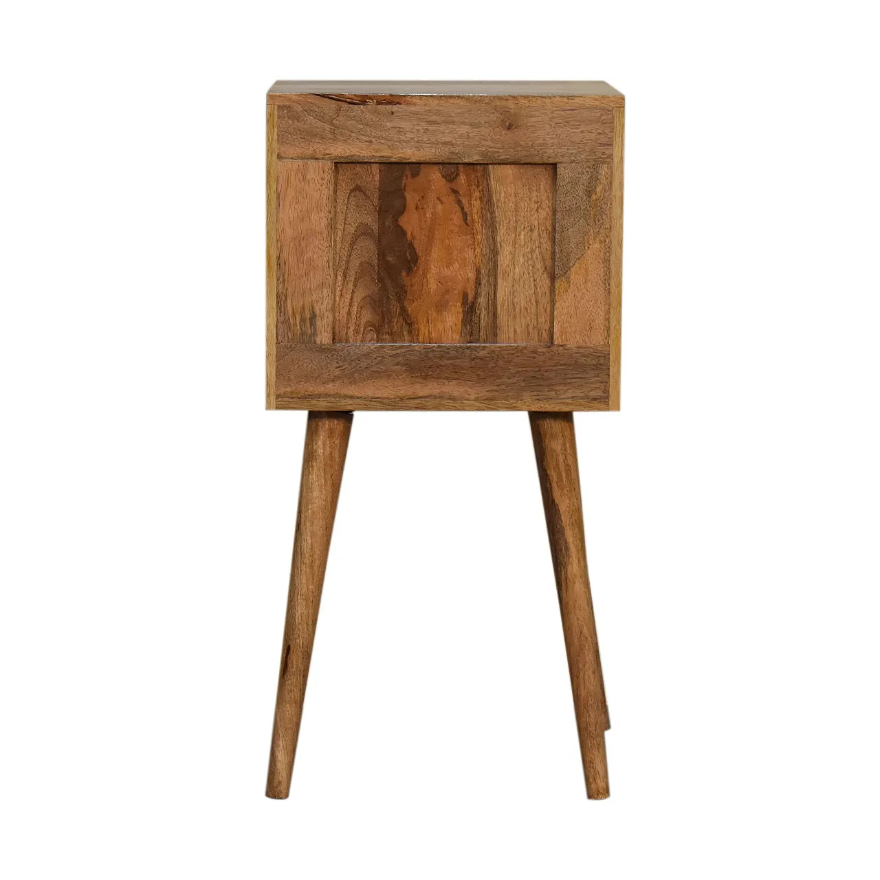 6 bedside table mini carved drawer mango wood brown, 2000 9