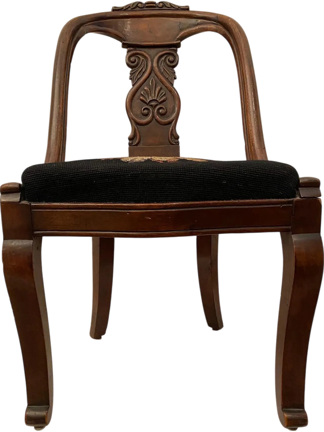 Walnut gondola chair 6