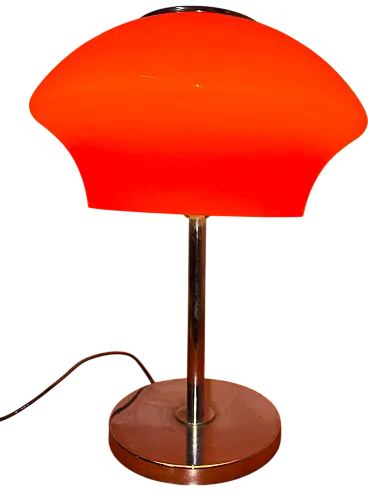 Orange table lamp, 70s