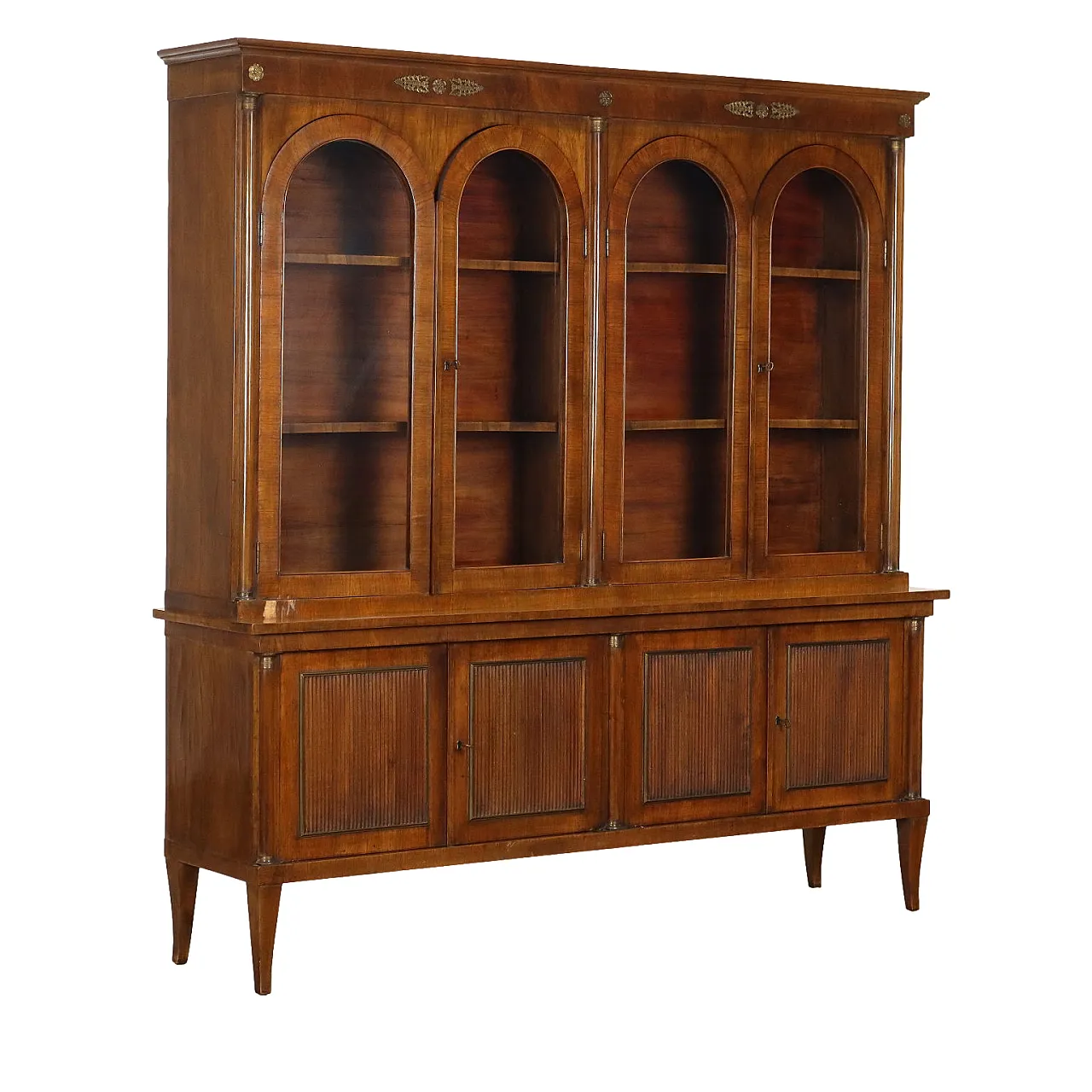 Empire-style wooden bookcase, 1970s 1