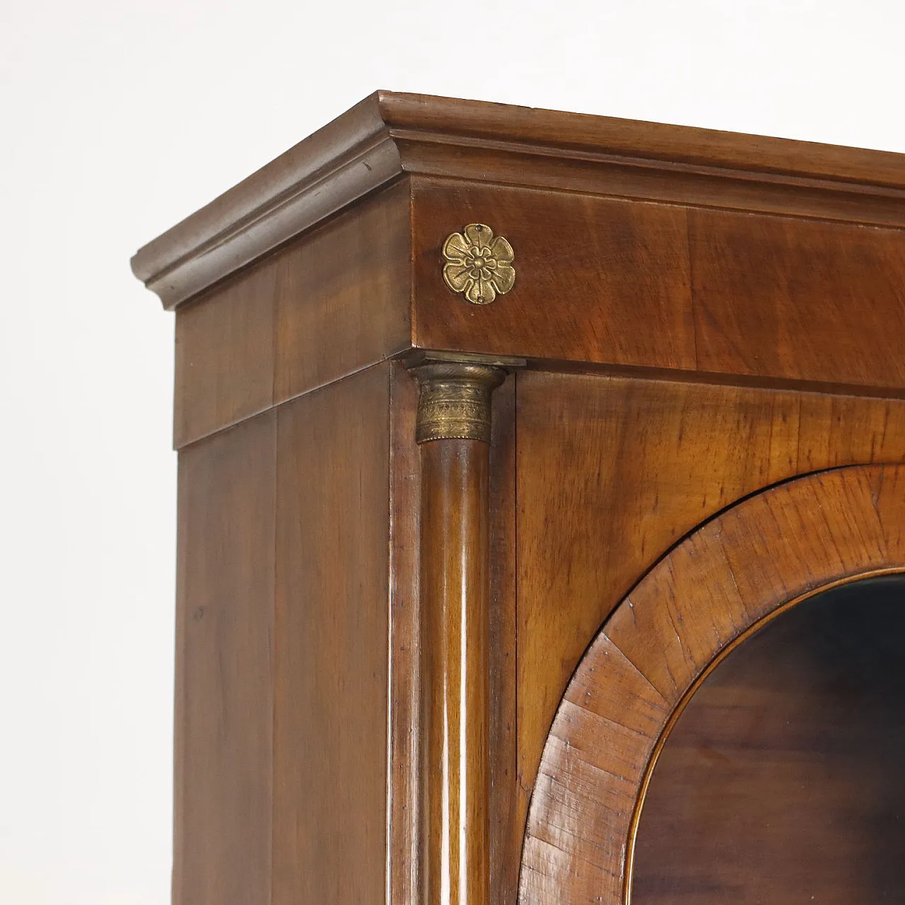 Empire-style wooden bookcase, 1970s 4