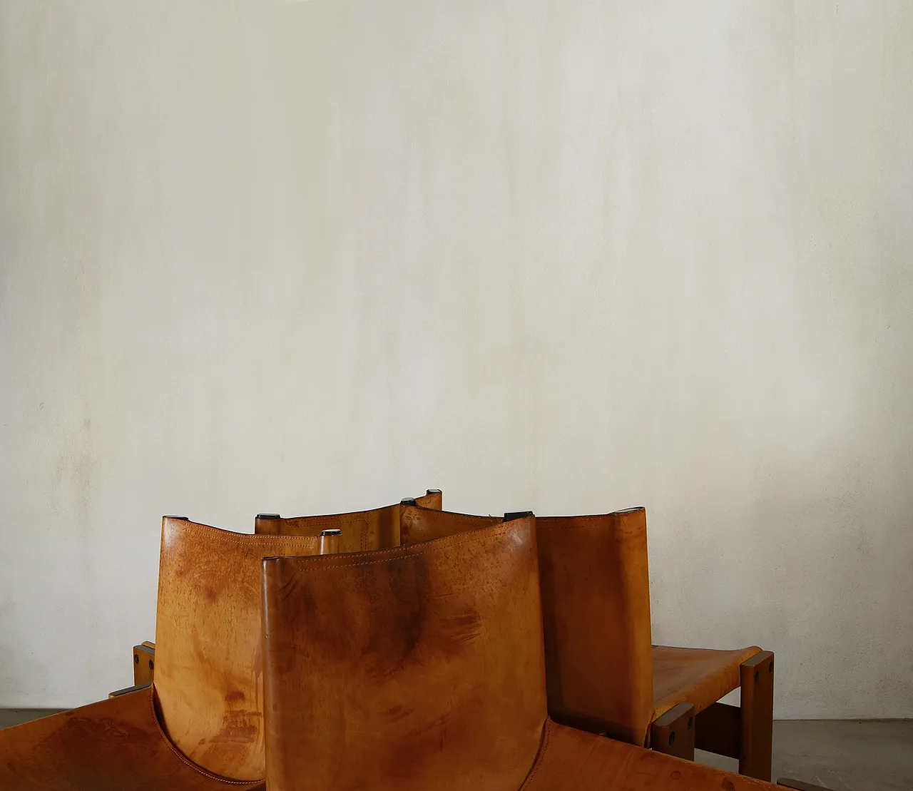 4 Monk chairs by Afra & Tobia Scarpa for Molteni, year 1970s 5