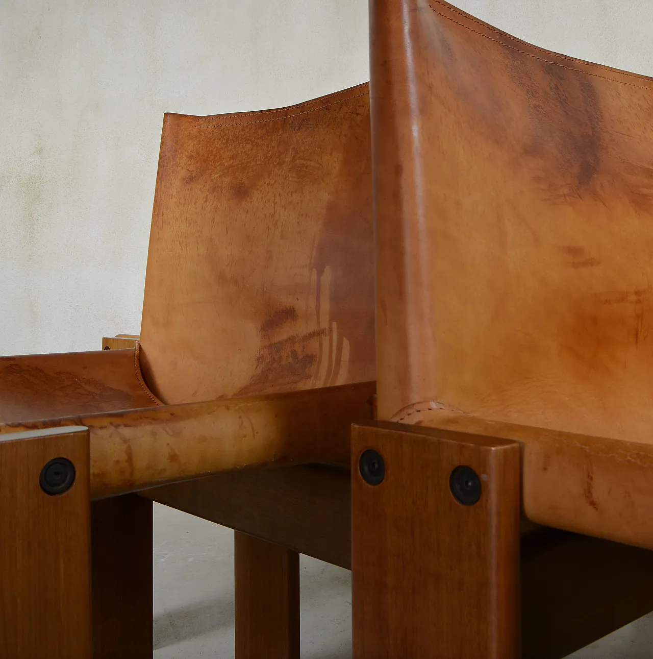 4 Monk chairs by Afra & Tobia Scarpa for Molteni, year 1970s 6