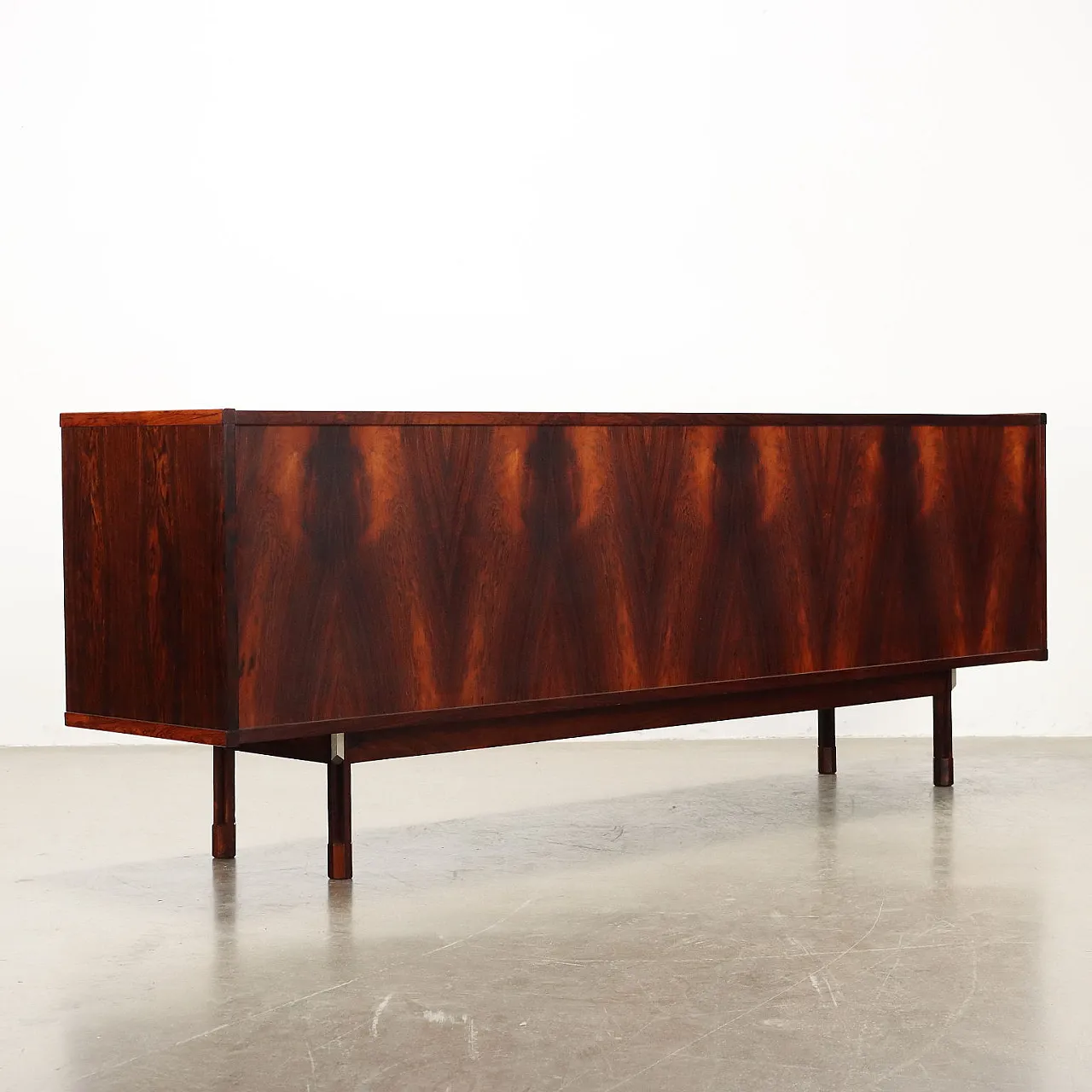 Credenza in legno di jacaranda e alluminio, anni '60 9