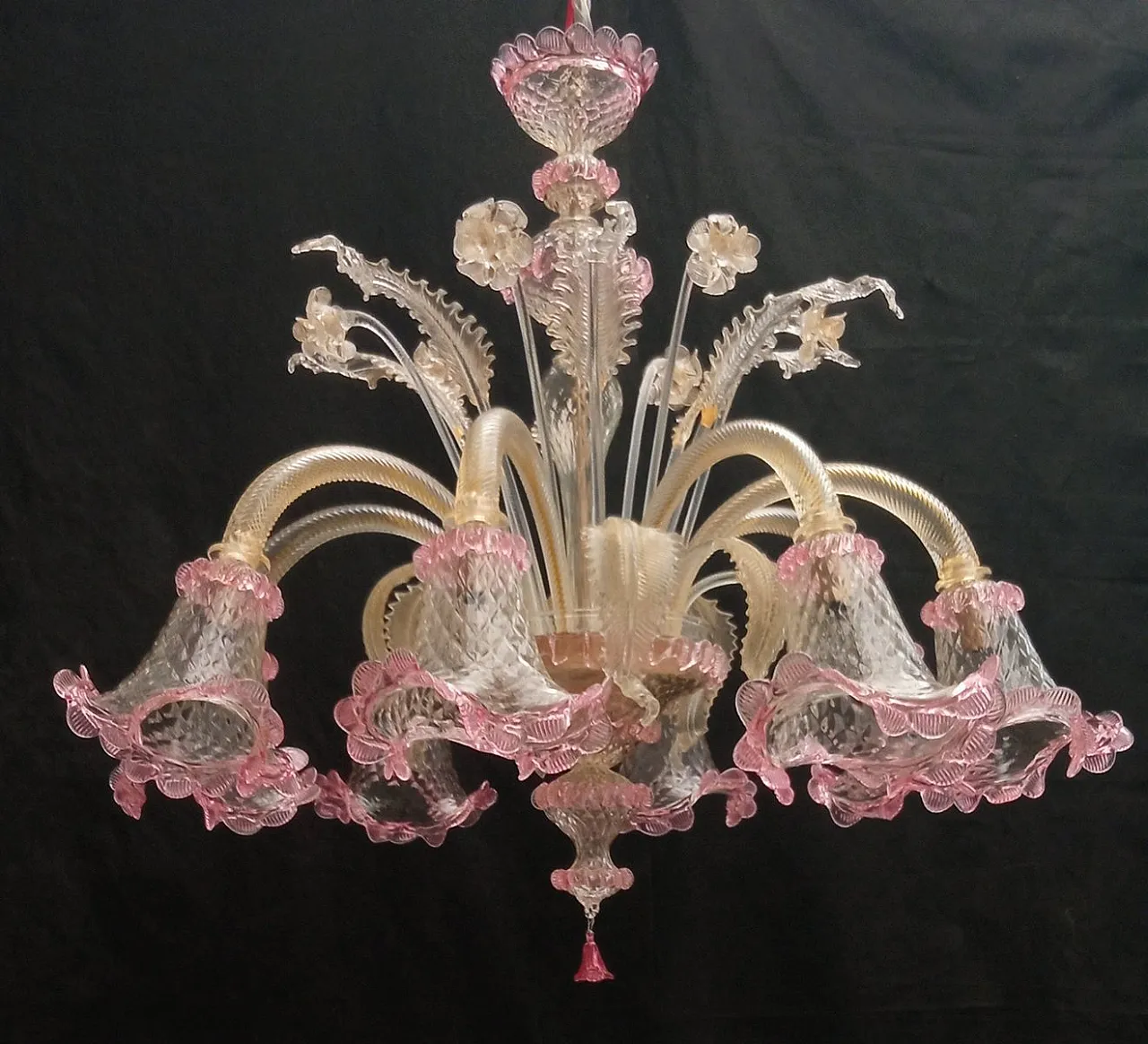 Chandelier in Murano Glass, 1970s 2