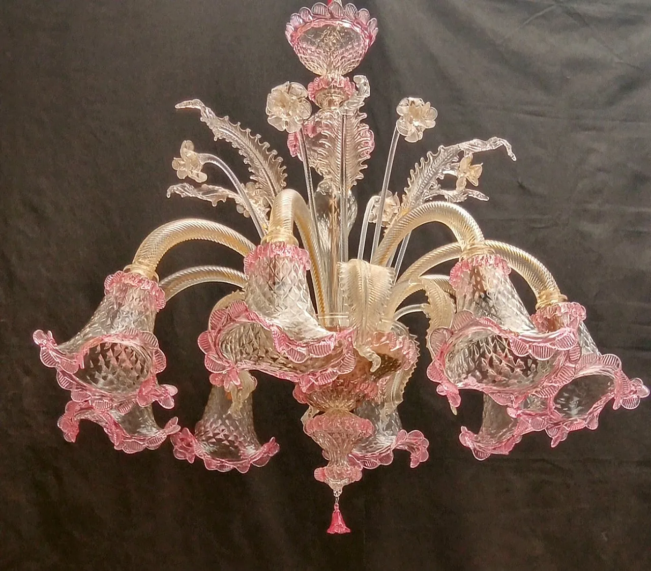 Chandelier in Murano Glass, 1970s 3