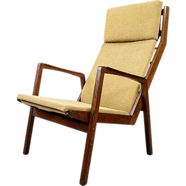 Mid-Century armchair in wood and fabric, 1960s