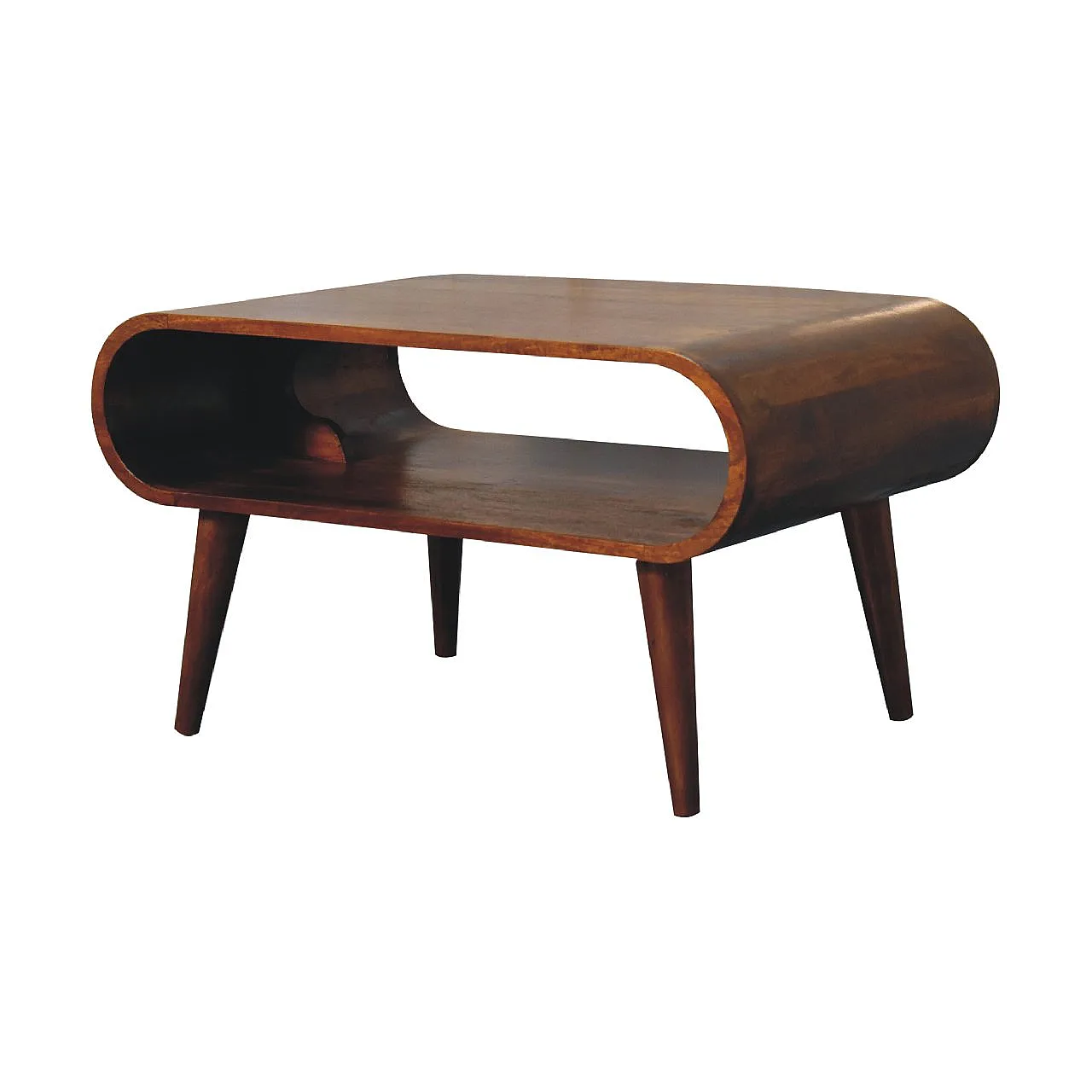 Coffee table in solid mango wood chestnut, 2000 2