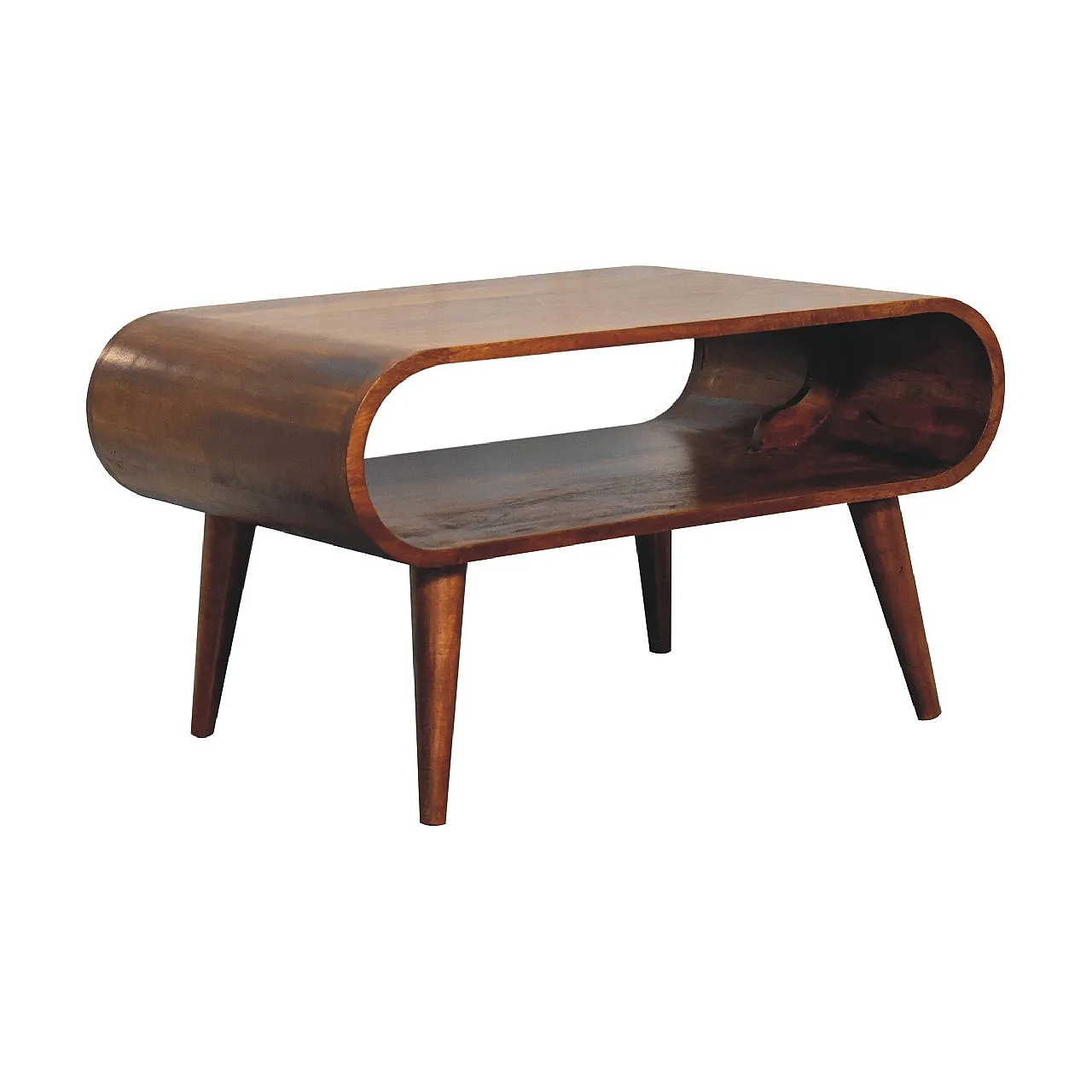 Coffee table in solid mango wood chestnut, 2000 3