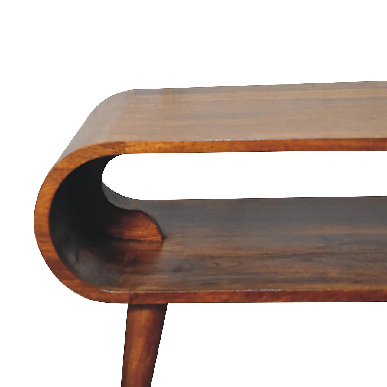 Coffee table in solid mango wood chestnut, 2000 4