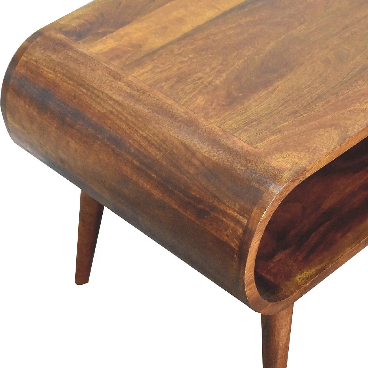 Coffee table in solid mango wood chestnut, 2000 5