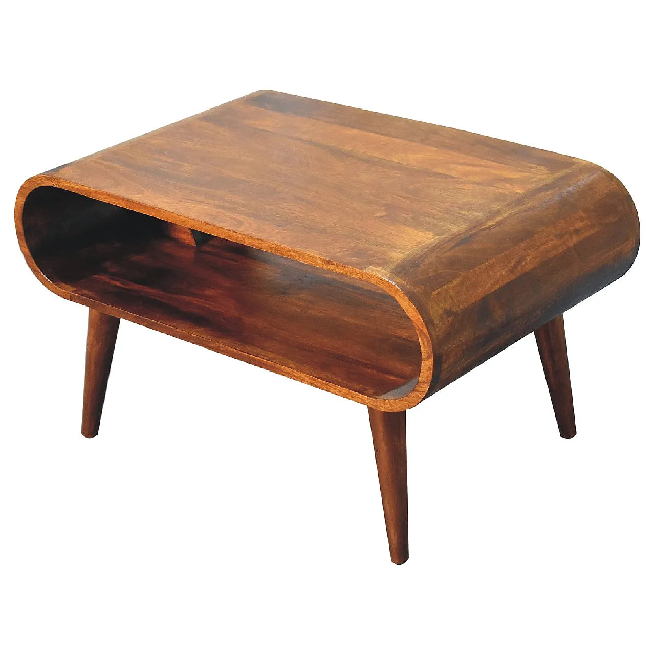 Coffee table in solid mango wood chestnut, 2000 6