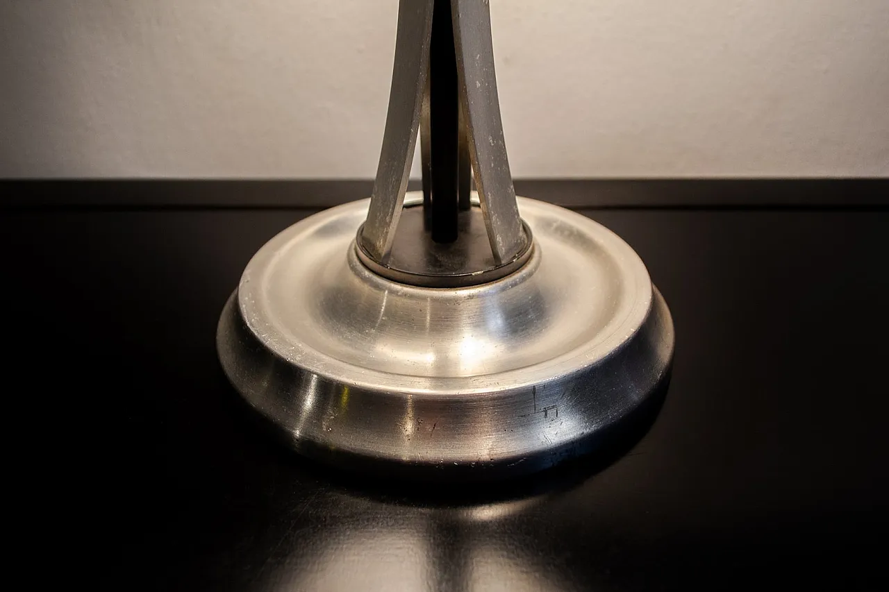 Adjustable nickel table lamp by Oscar Torlasco for Lumi, 1960s 4