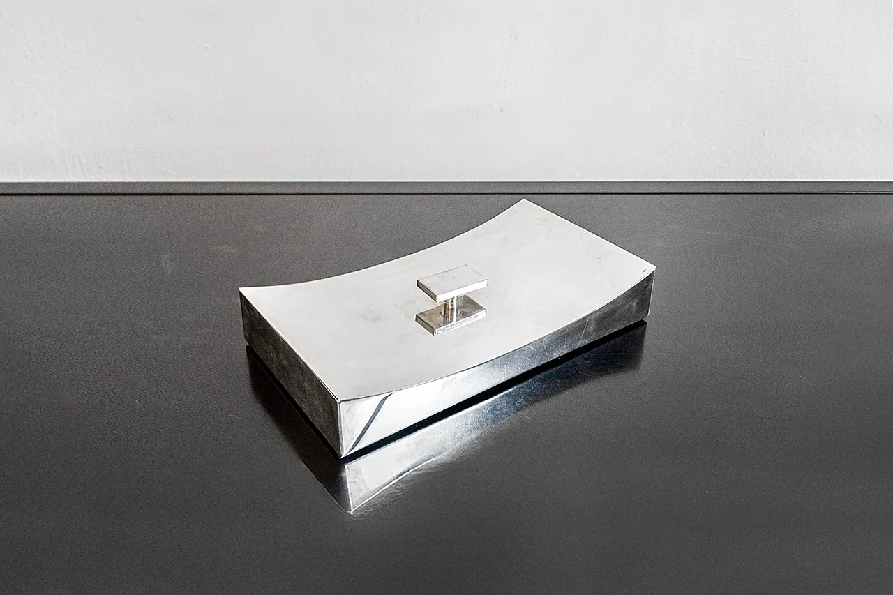 Silver-plated metal box, 1970s 1