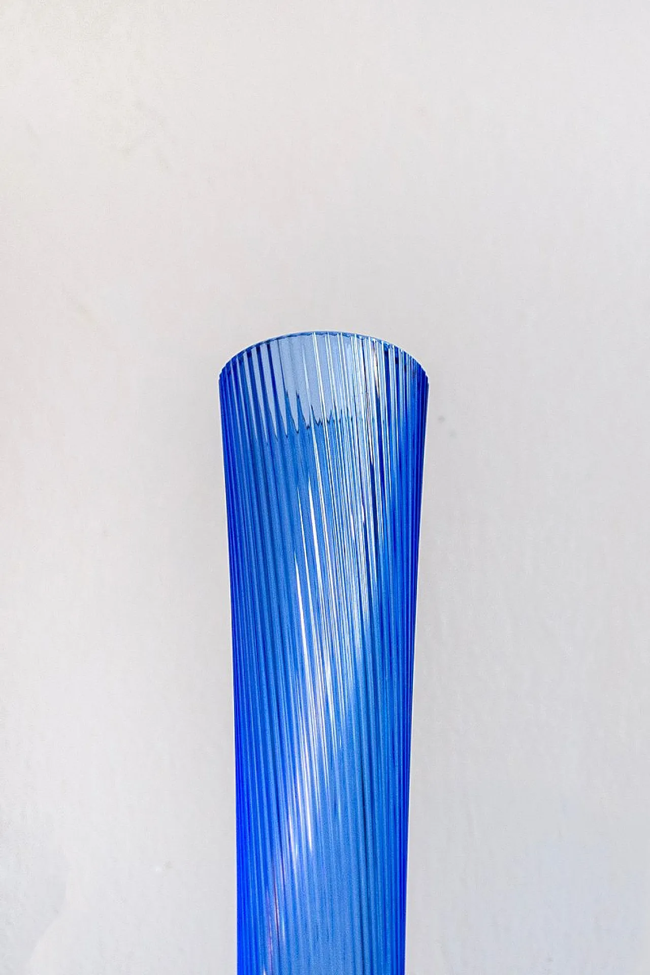 Blue crystal vase by Daum, 1960s 2