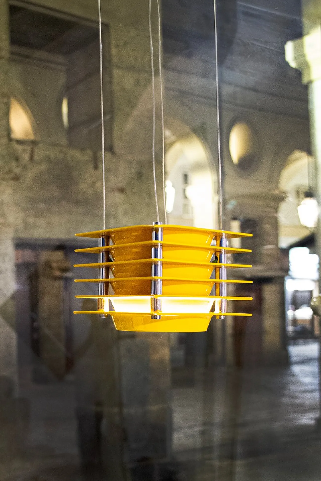 Mod. Hikary Pendant Lamp by Ettore Sottsass for Skipper, 1976 3