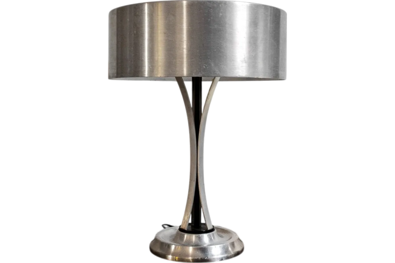 Adjustable nickel table lamp by Oscar Torlasco for Lumi, 1960s 5