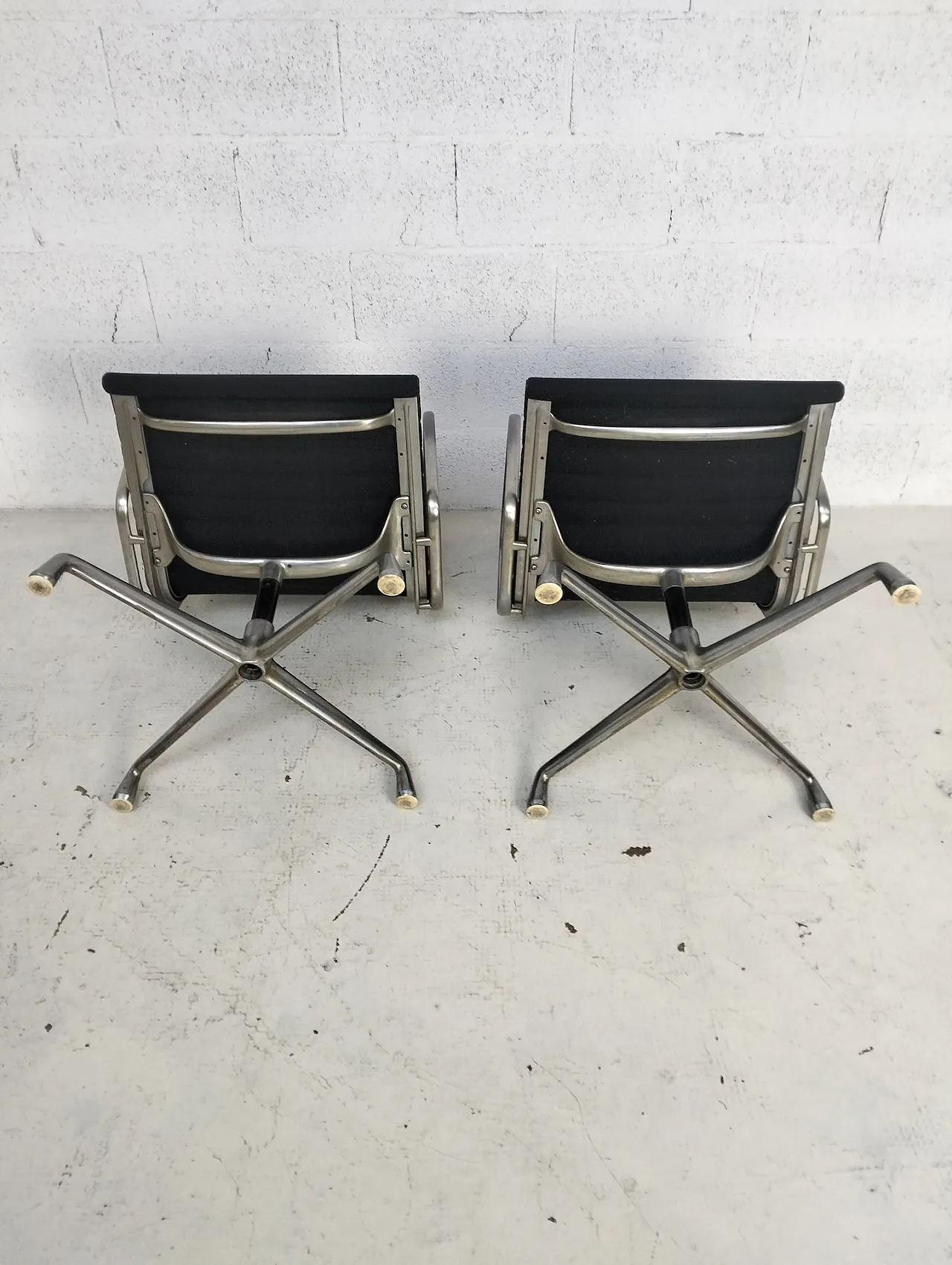 Set of 2 Alumini Chair EA108 by Charles and Ray Eames for ICF, 1960 10