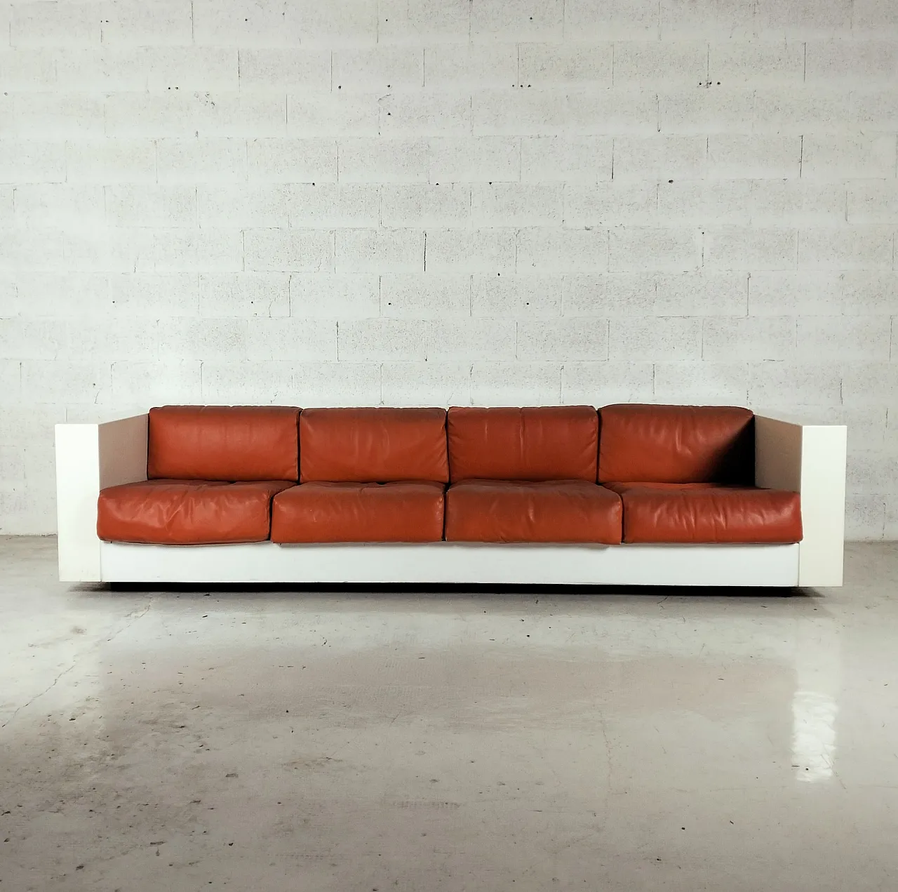 Saratoga 4 Seater sofa by M. and L. Vignelli for Poltronova, 1970s 2