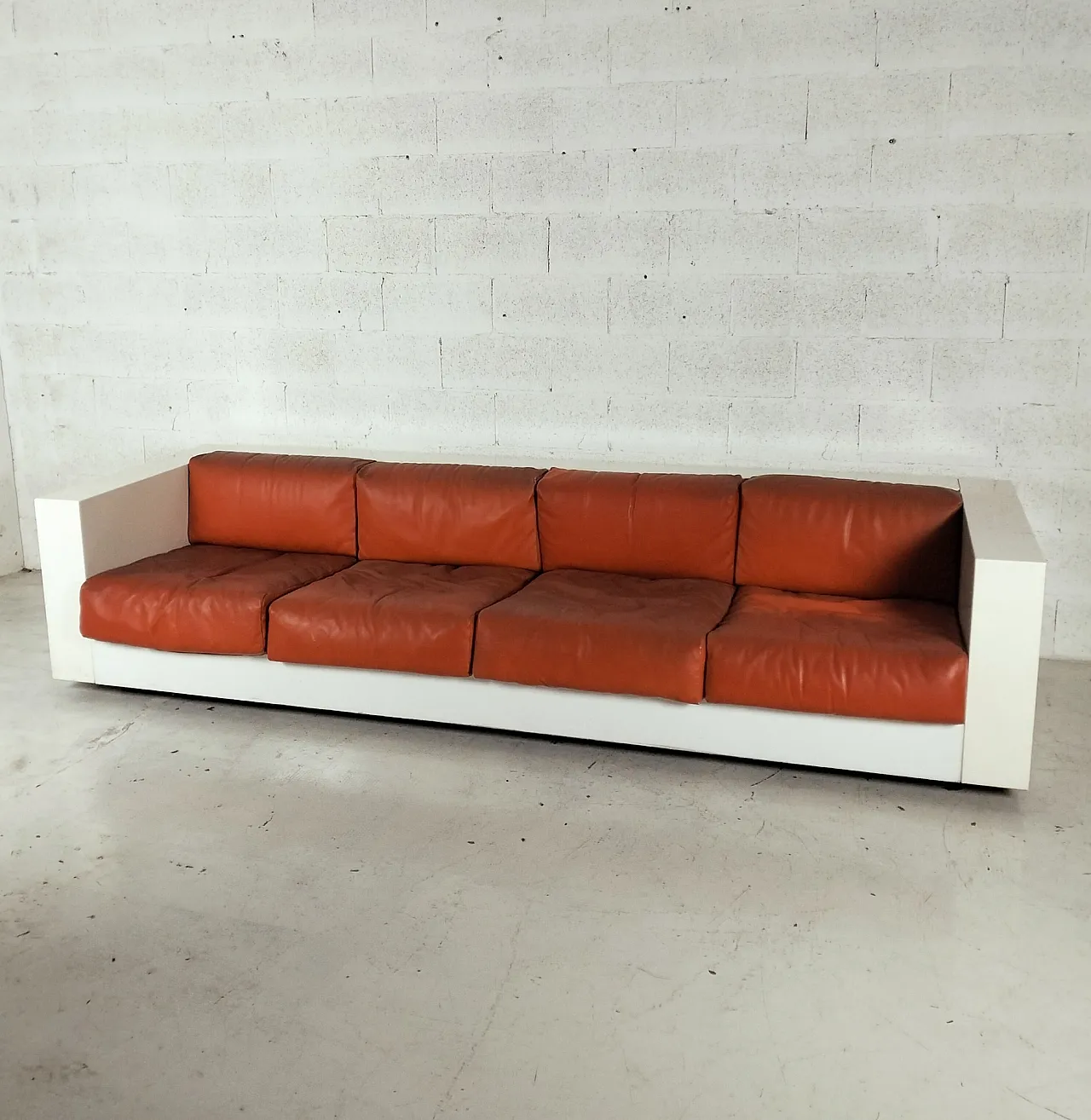 Saratoga 4 Seater sofa by M. and L. Vignelli for Poltronova, 1970s 3