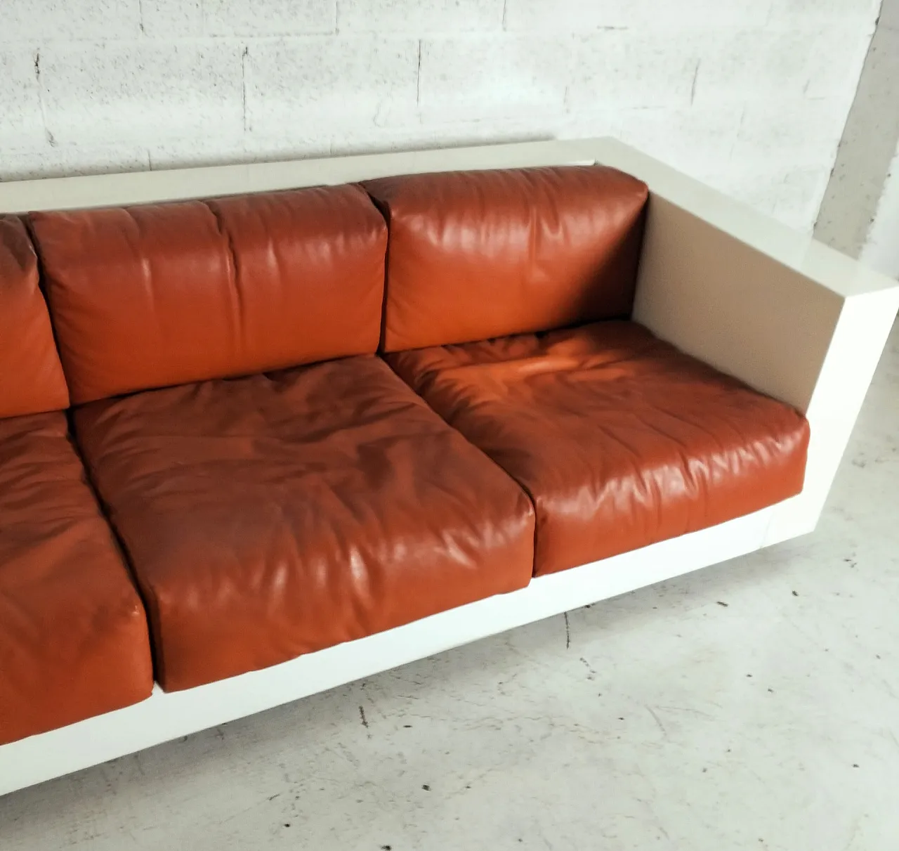 Saratoga 4 Seater sofa by M. and L. Vignelli for Poltronova, 1970s 8