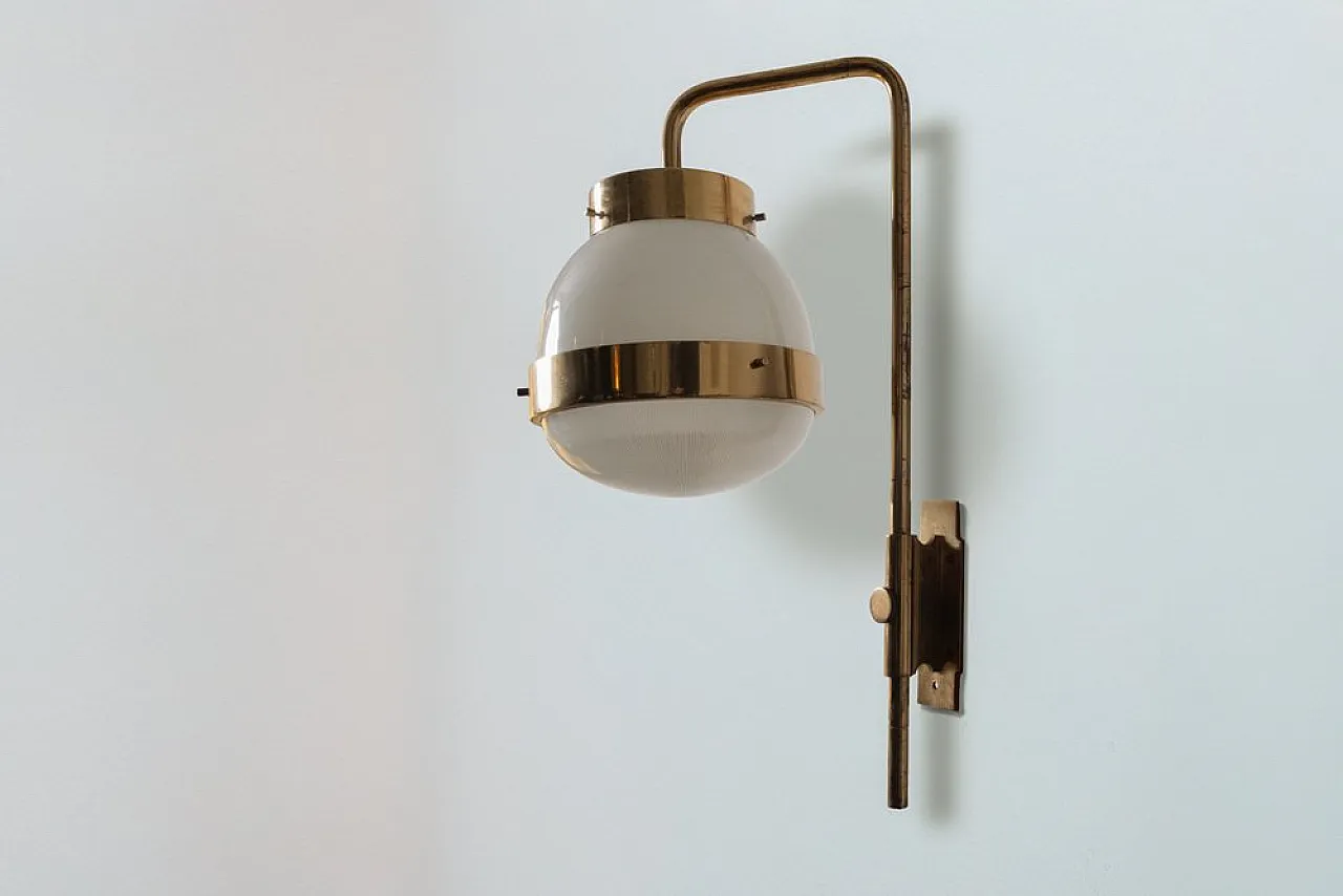 Large Delta Wall Light by Sergio Mazza for Artemide, 1970s 1