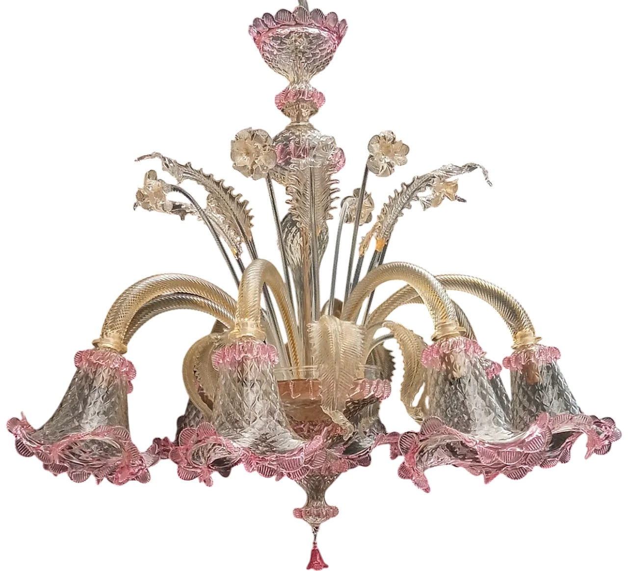 Chandelier in Murano Glass, 1970s 13