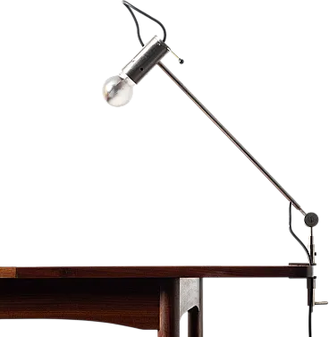 Clamp Table Lamp 255 by Tito Agnoli for O-Luce, 1950s