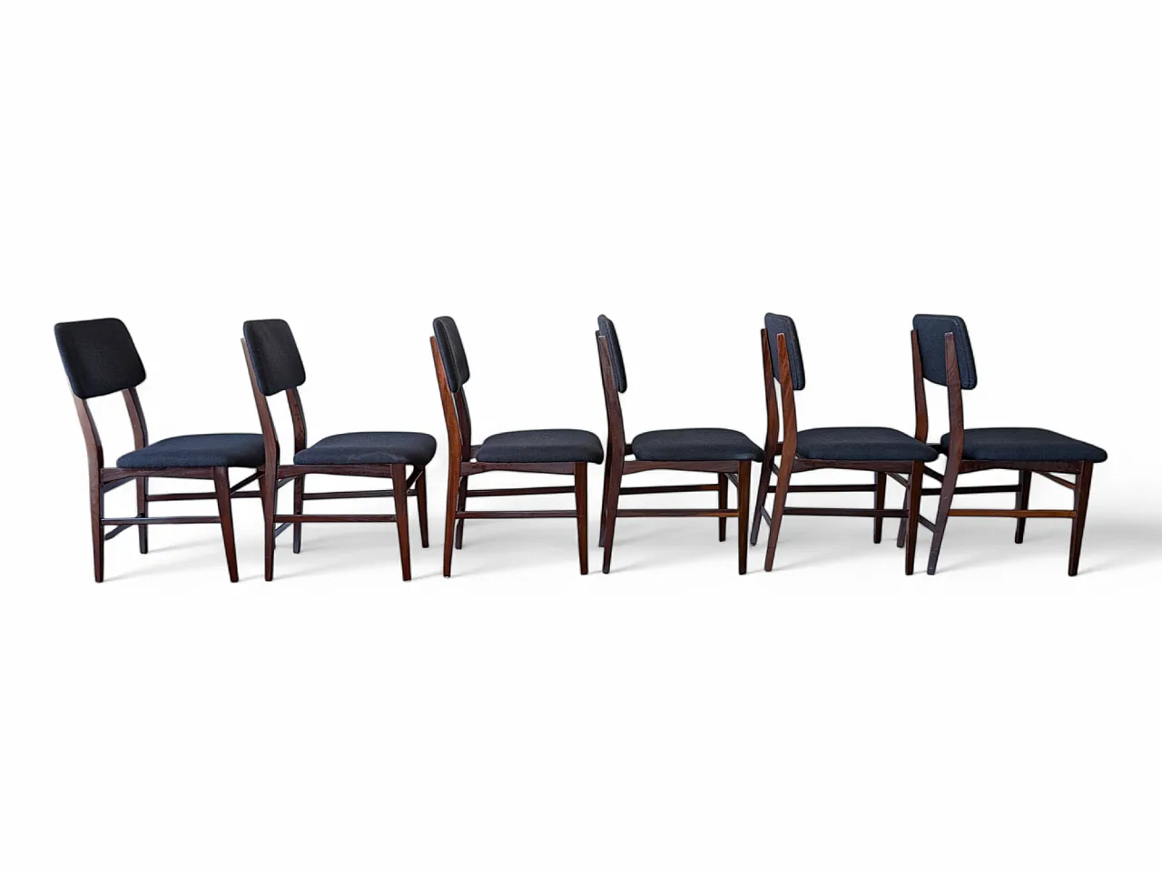 Dining chairs attributed to E. Palutari for Dassi, 60s set of 6 2