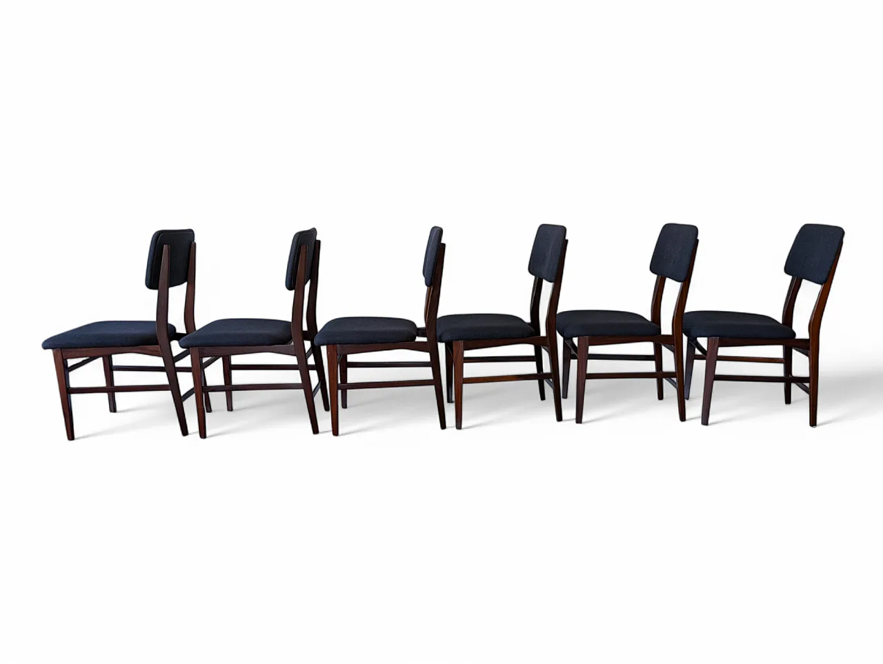 Dining chairs attributed to E. Palutari for Dassi, 60s set of 6 3