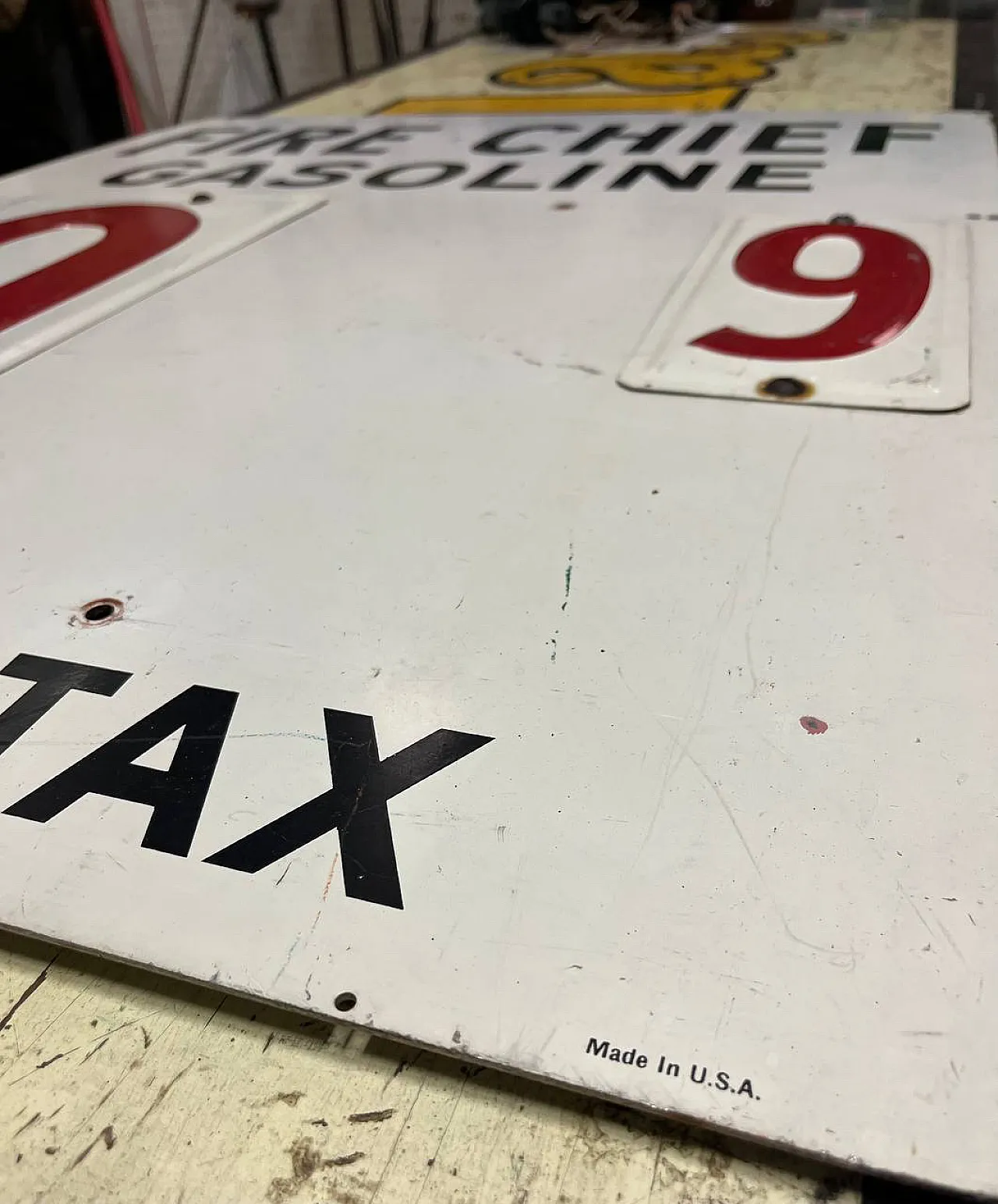 Sign Texaco Fire Chief Gasoline, 70s 3