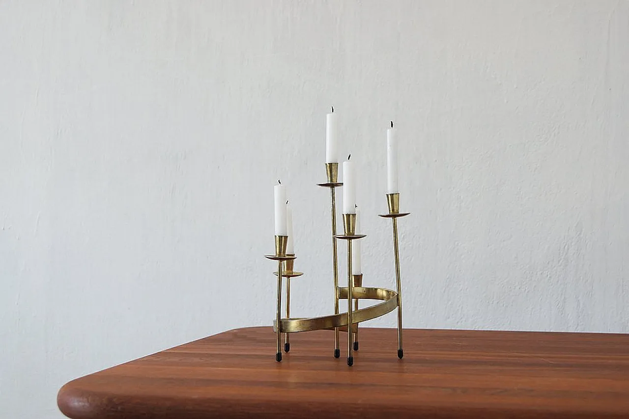 Candleholder by Gunnar Ander for Ystad-Metall, 1950s 1