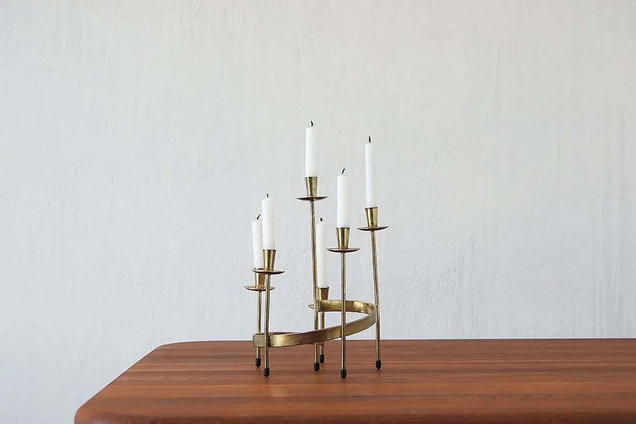 Candleholder by Gunnar Ander for Ystad-Metall, 1950s 3