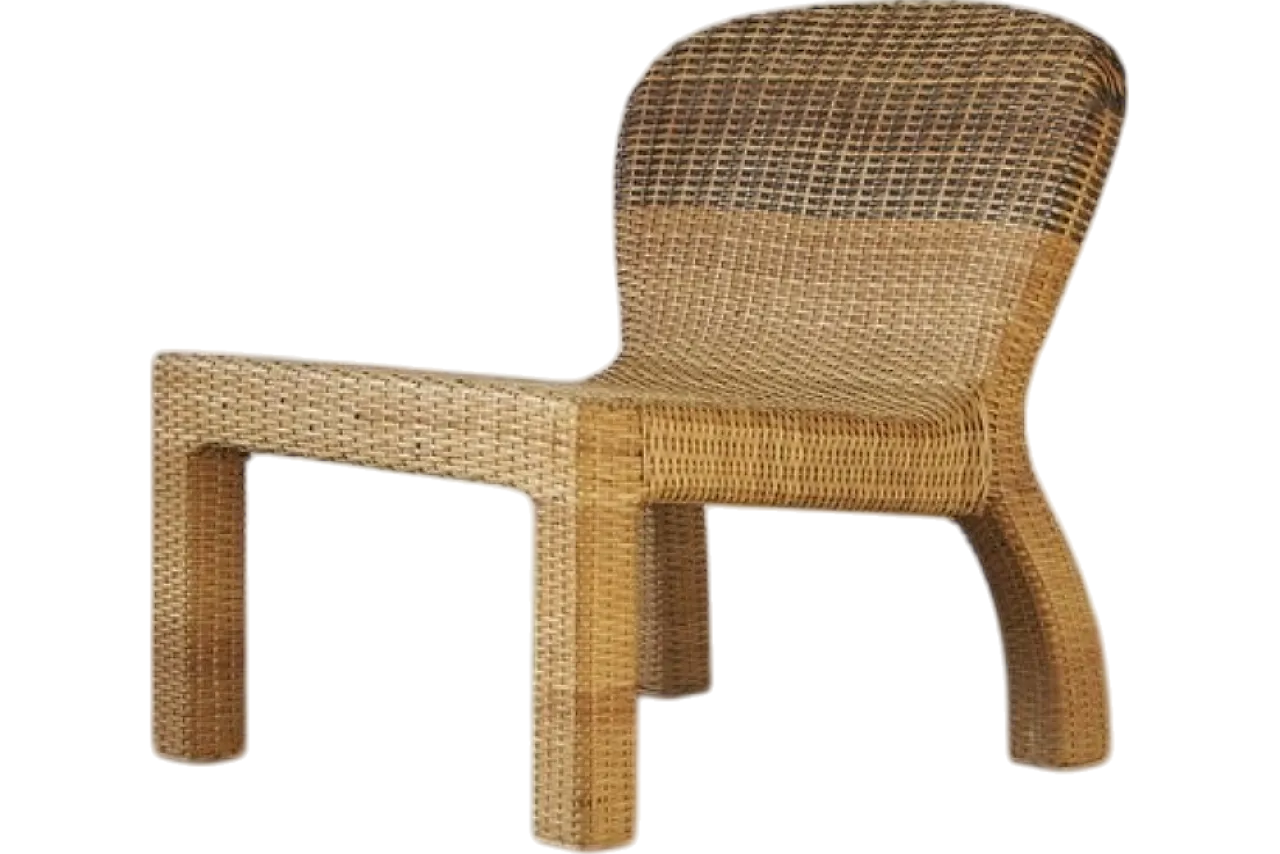 Wood and rattan chair by Thomas Sandell for Ikea, 2000s 11