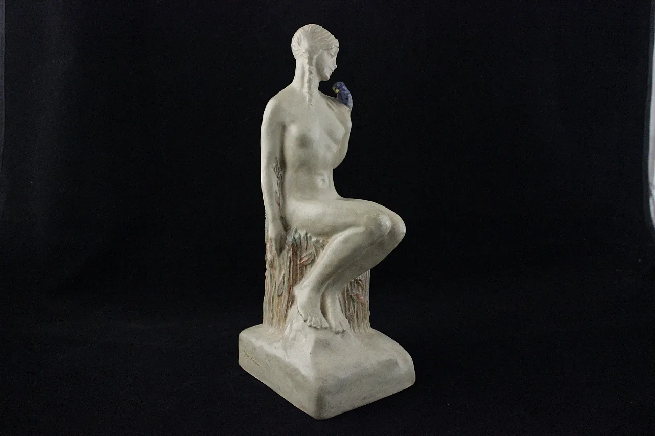 Art Nouveau Sculpture of Daphne with Laurel, by Edith Annie Laidm, 10s 1