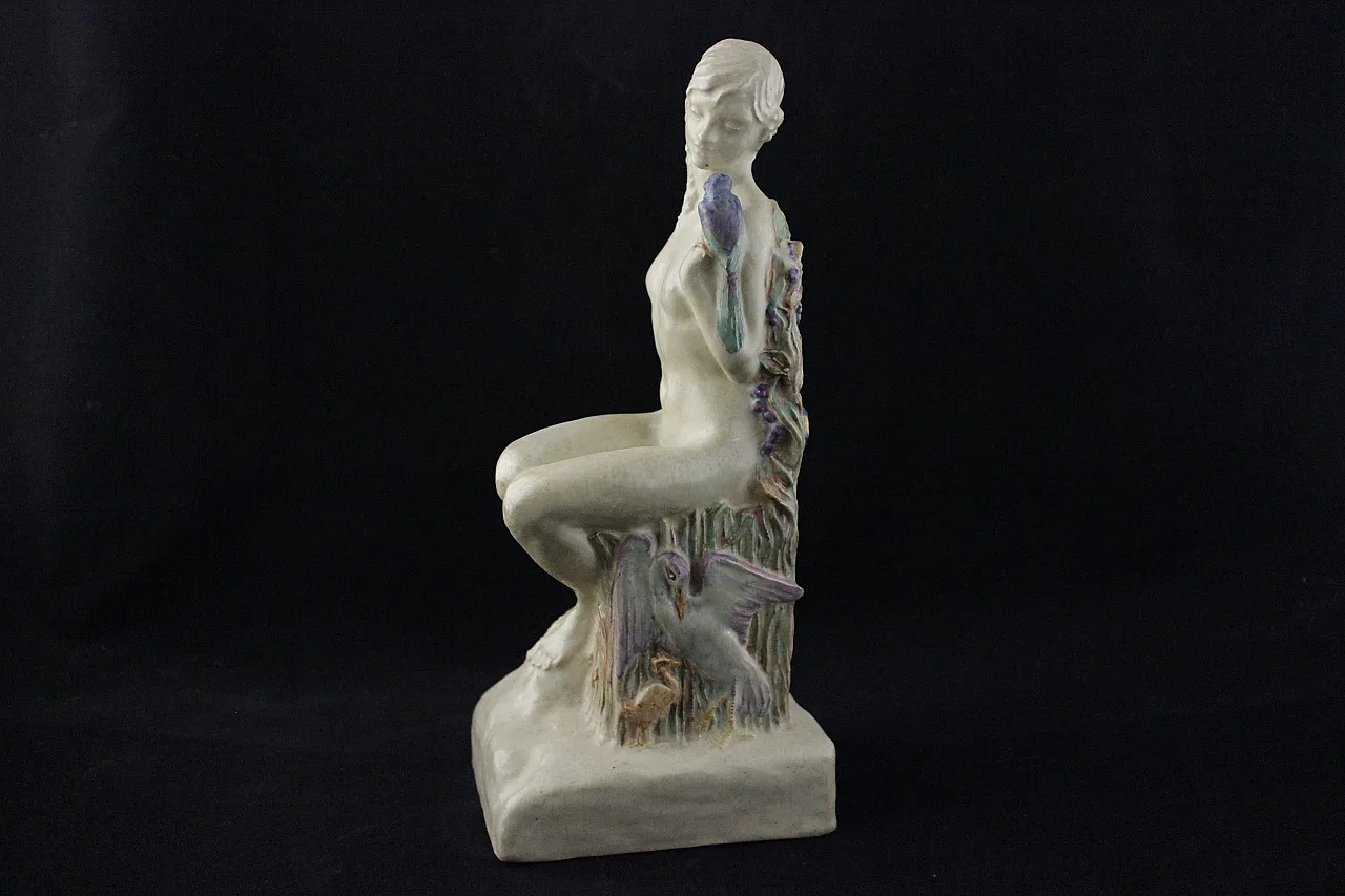 Art Nouveau Sculpture of Daphne with Laurel, by Edith Annie Laidm, 10s 2