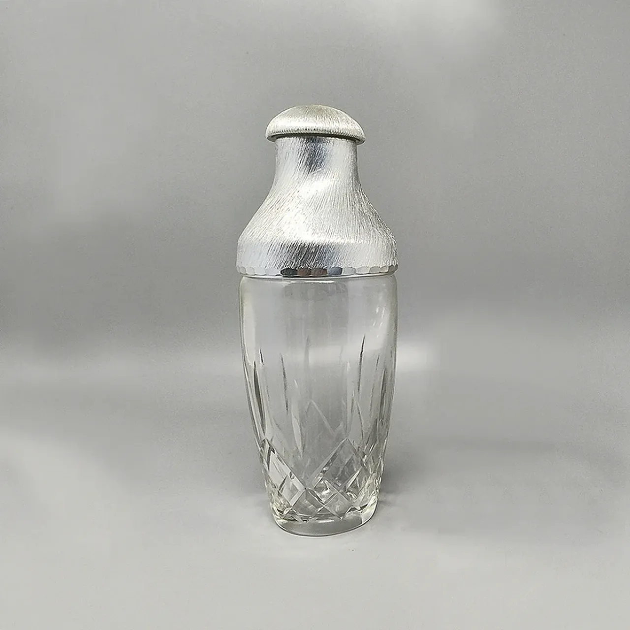 Cut crystal cocktail shaker with bucket, 1960s 3