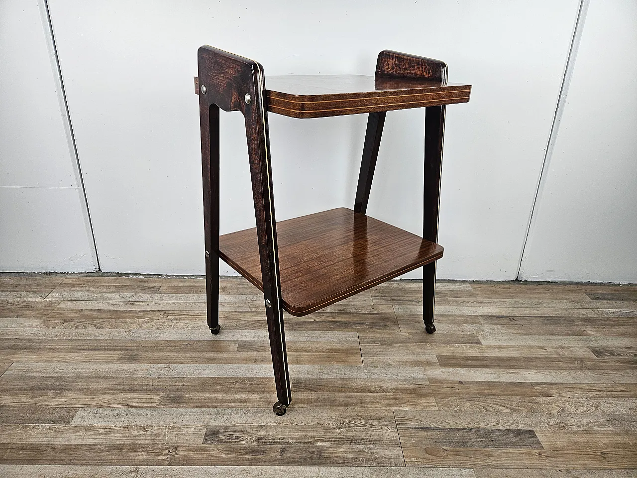 Cart or table Art Decò with two shelves, 1950s 1