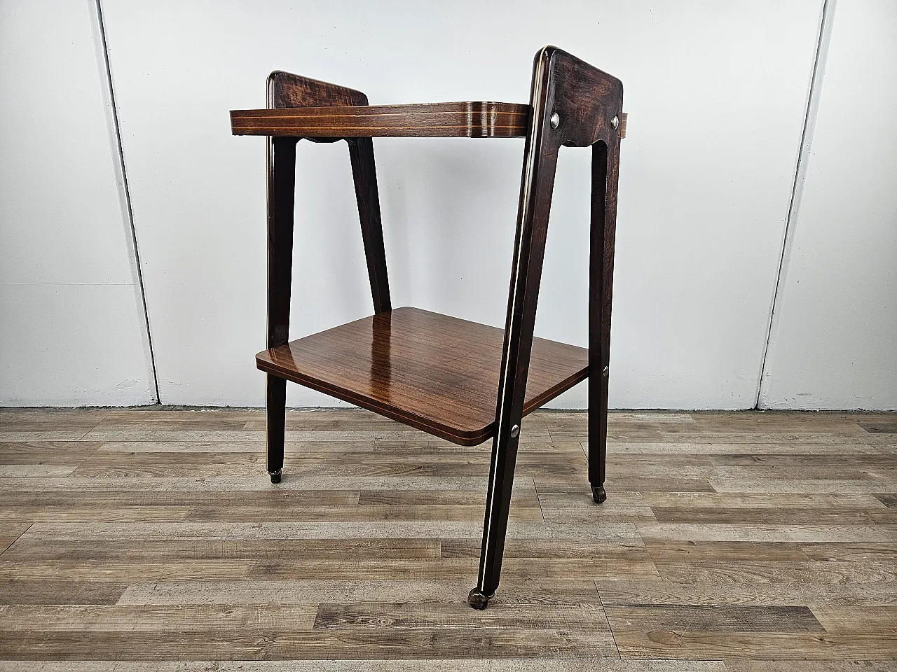 Cart or table Art Decò with two shelves, 1950s 4