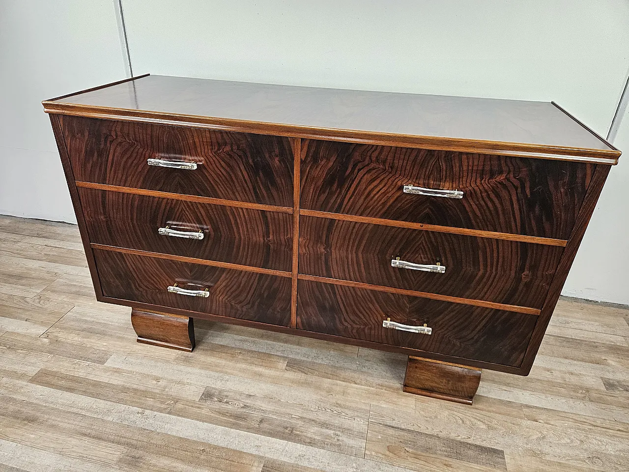 Decò Decò chest of drawers with six drawers, 40s 11