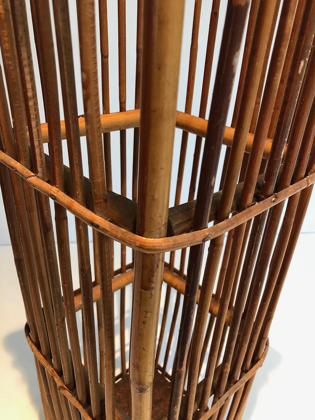 Rattan umbrella stand, 1970s 17