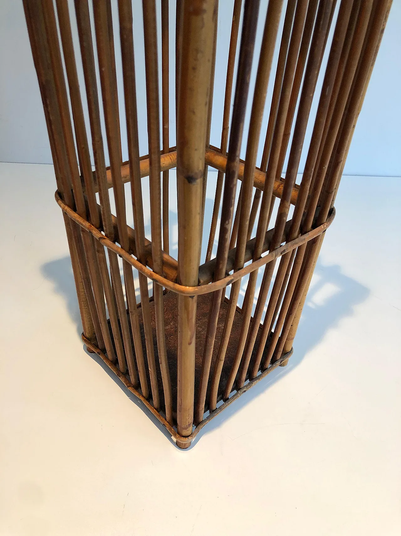 Rattan umbrella stand, 1970s 19