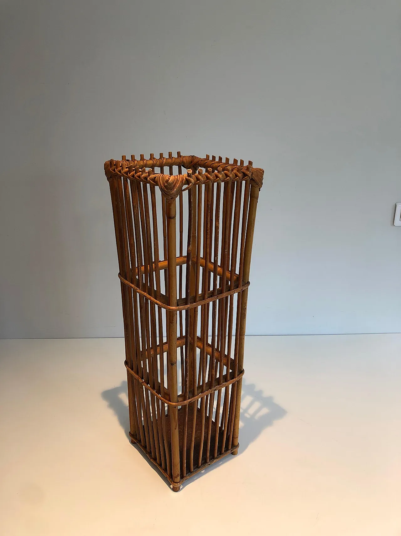 Rattan umbrella stand, 1970s 20