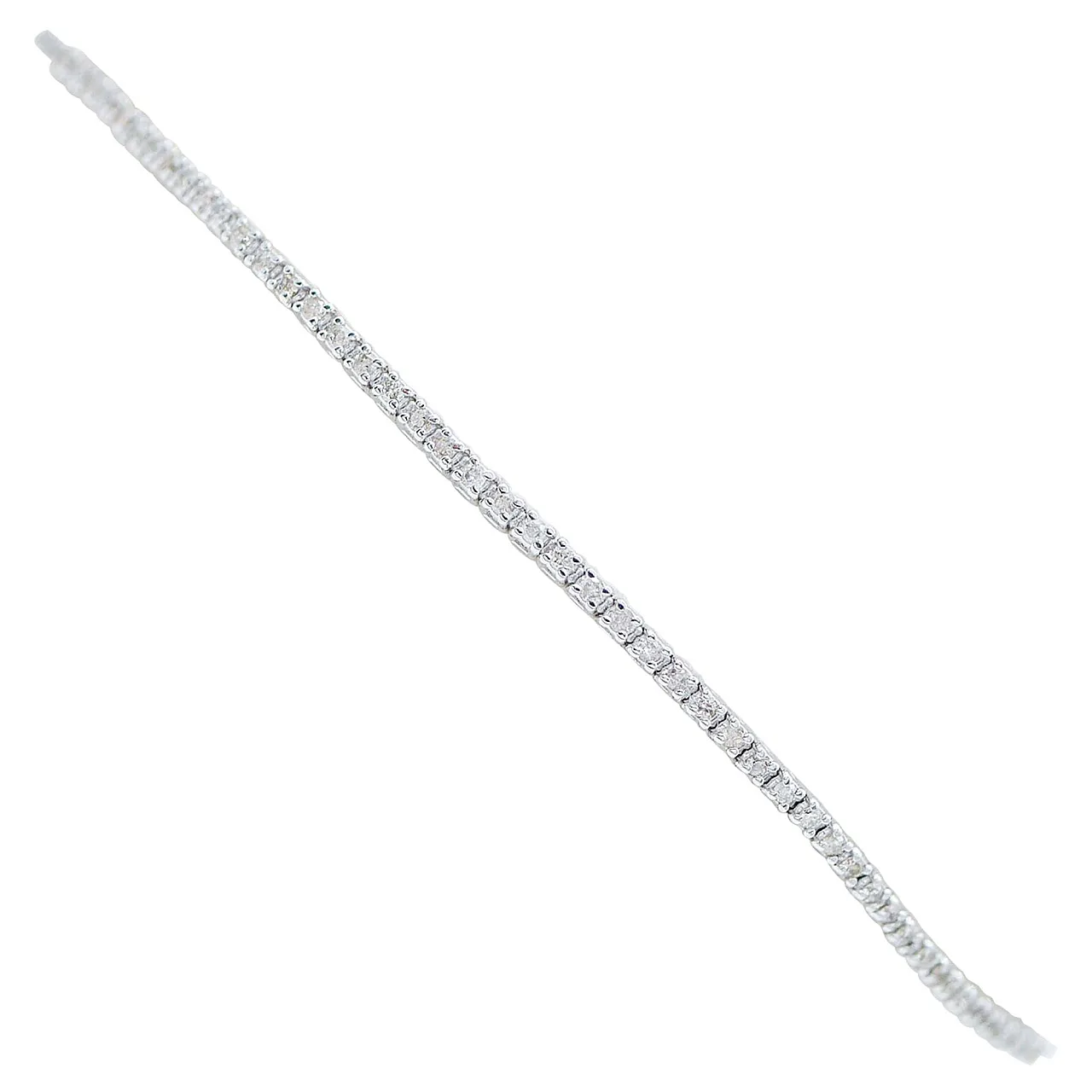 White gold and diamond tennis bracelet, 1970s 1