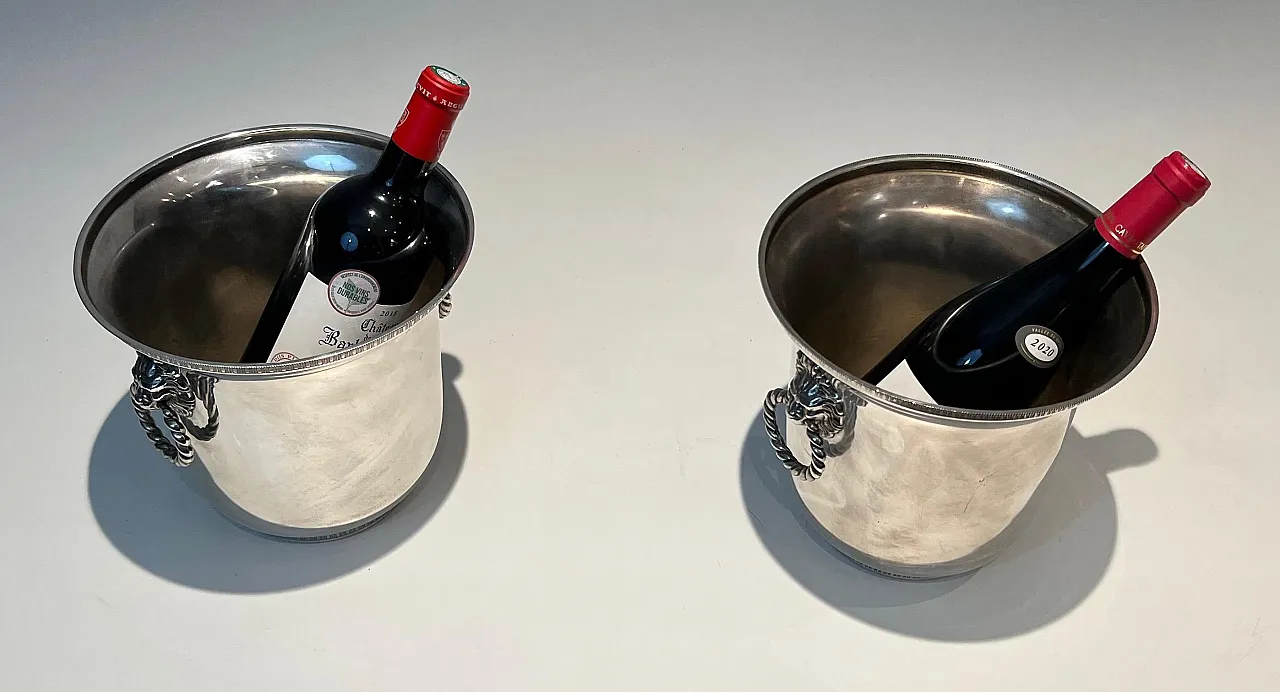 Pair of silver-plated champagne buckets, 1970s 3