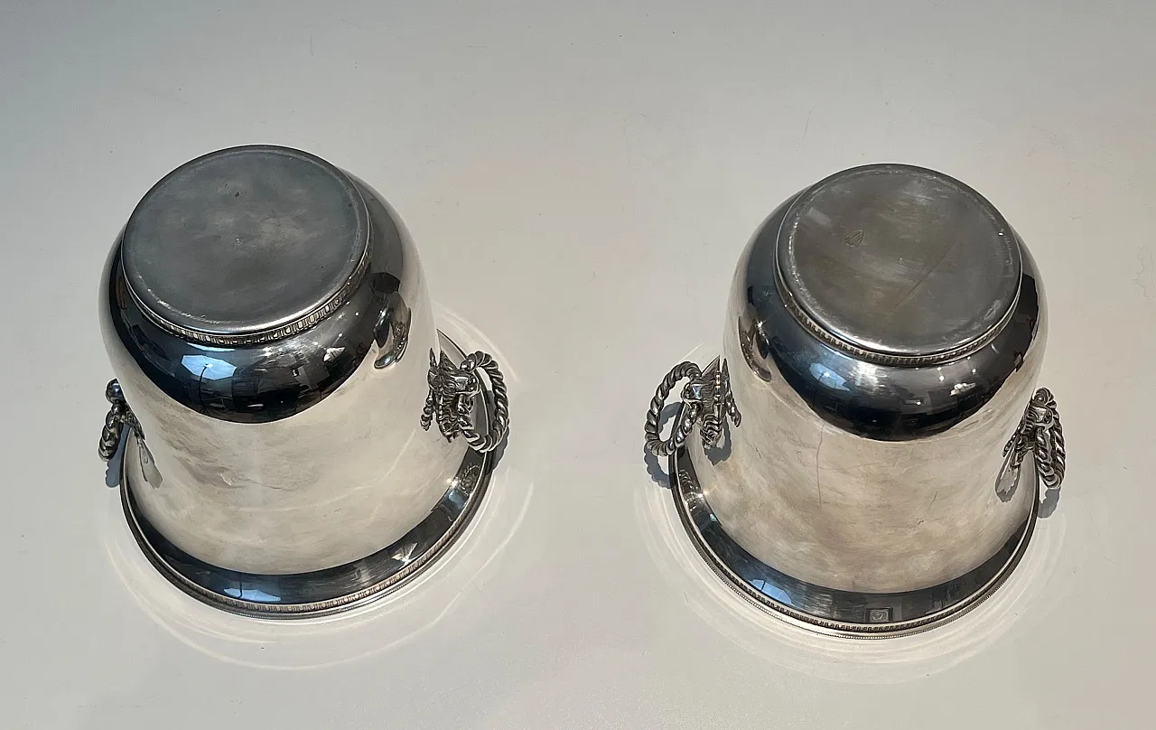 Pair of silver-plated champagne buckets, 1970s 13